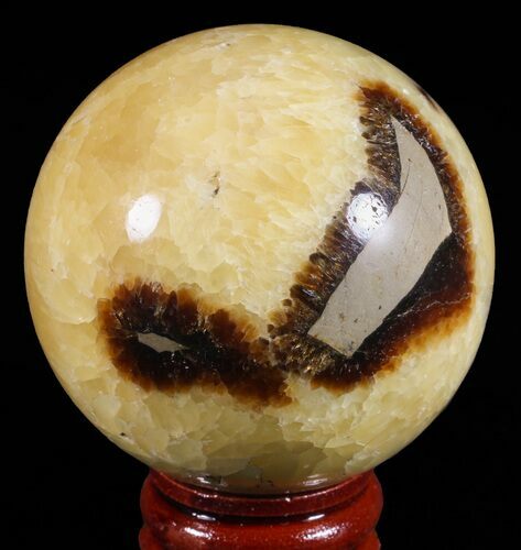 Polished Septarian Sphere - Madagascar #60518